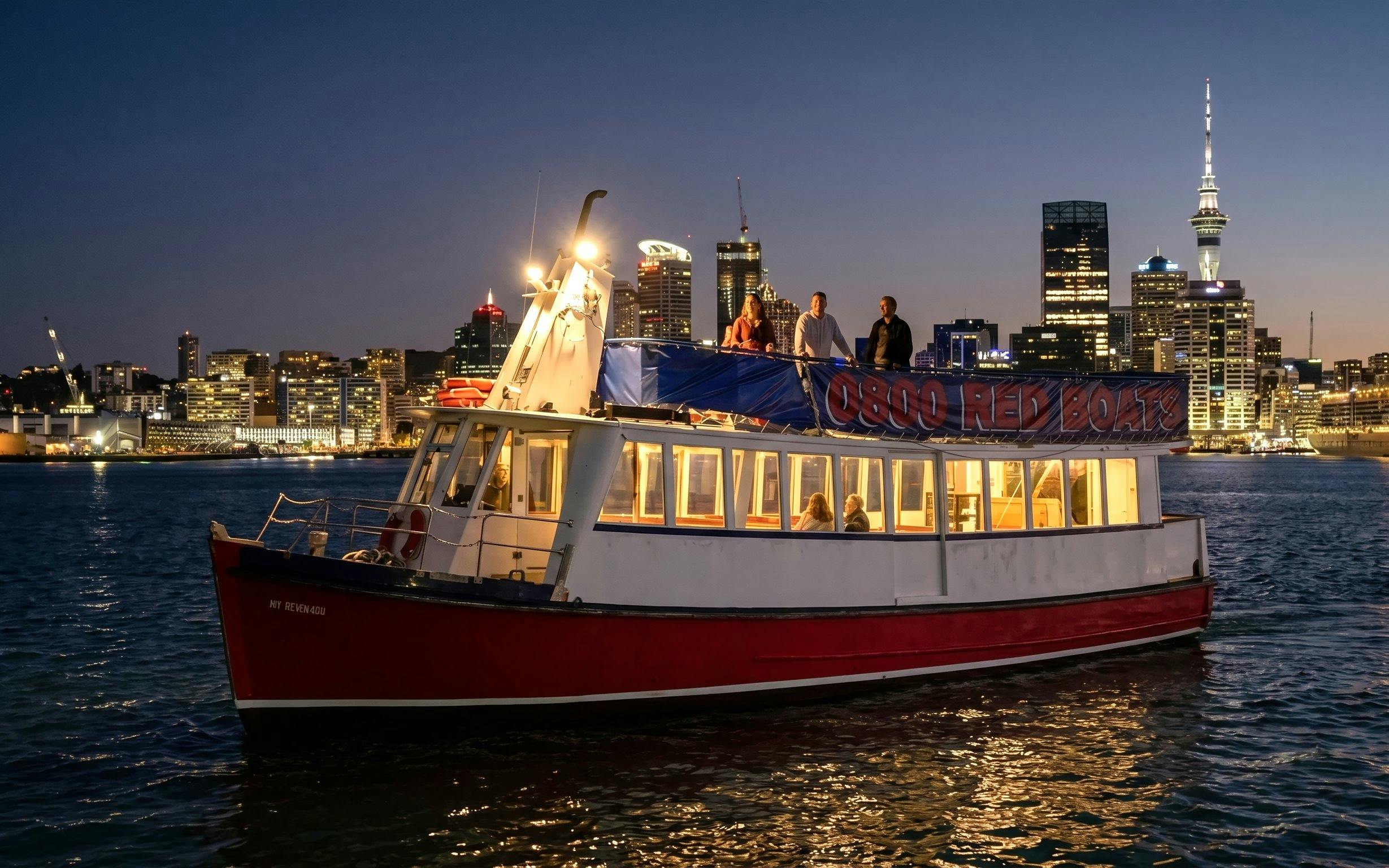 Auckland Nightlights Harbour Cruise with Canapés & Drinks