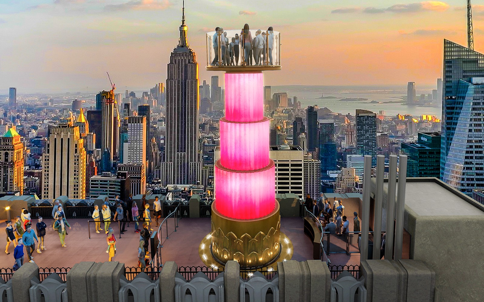 Top of the Rock Observation Deck Tickets with the Beam Experience
