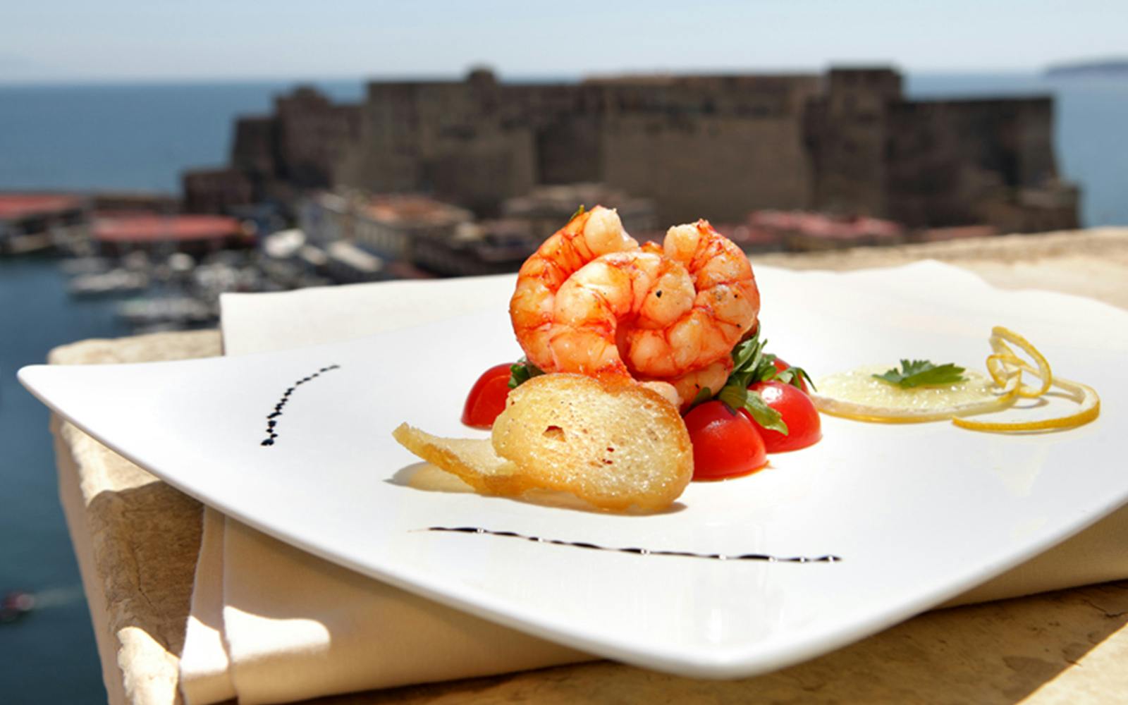 Romantic Dinner on the Rooftop Panoramic Terrace in Naples