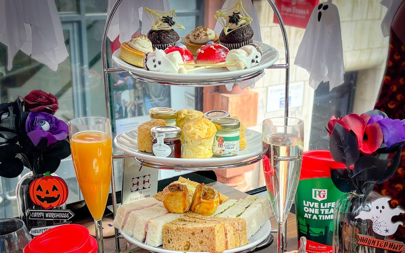 London Halloween Afternoon Tea Bus: Lower Deck - venue or experience setting