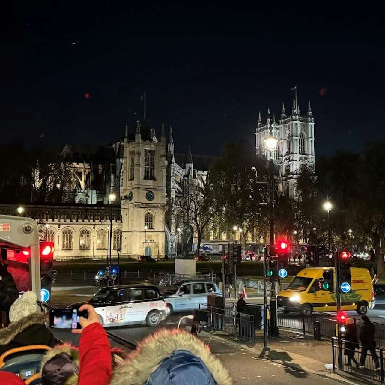 London: Guided Night Open-Top Bus Tour