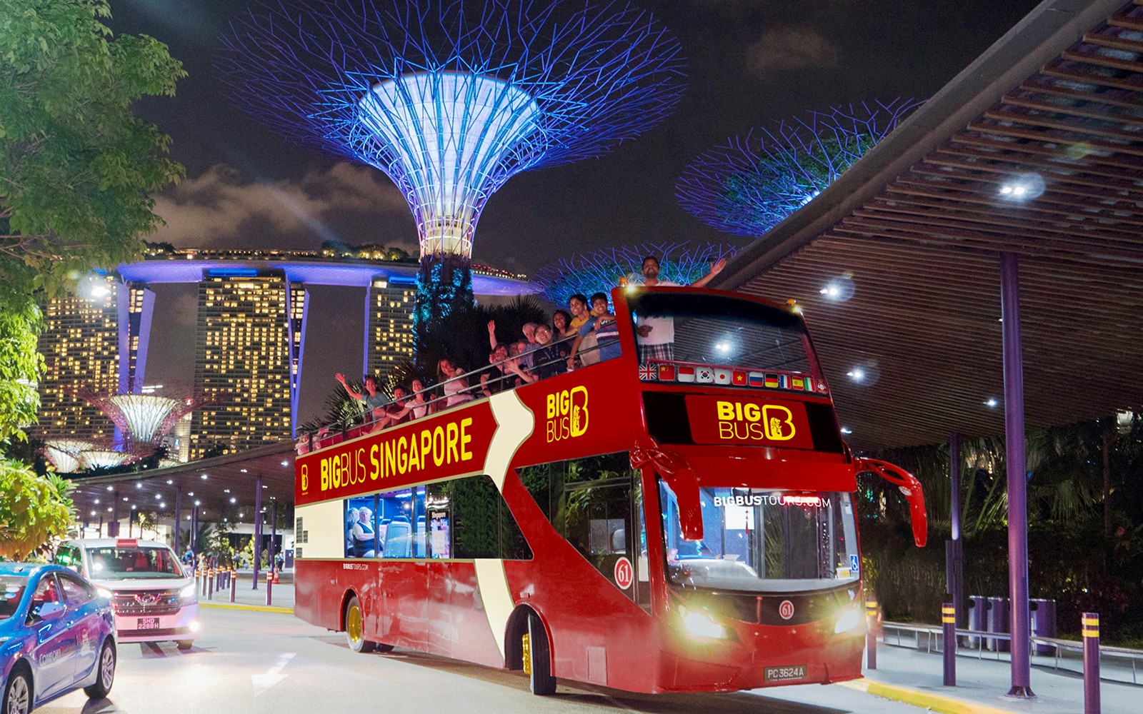 Big Bus: Singapore Night Bus Tour with Live Guide