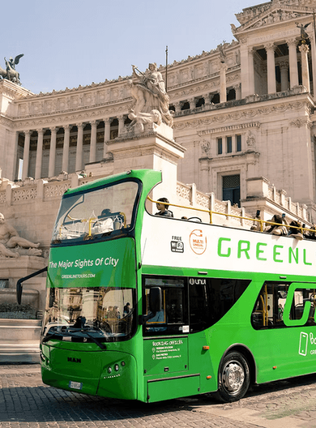 Green Line: Rome Hop-on Hop-off Bus Tour