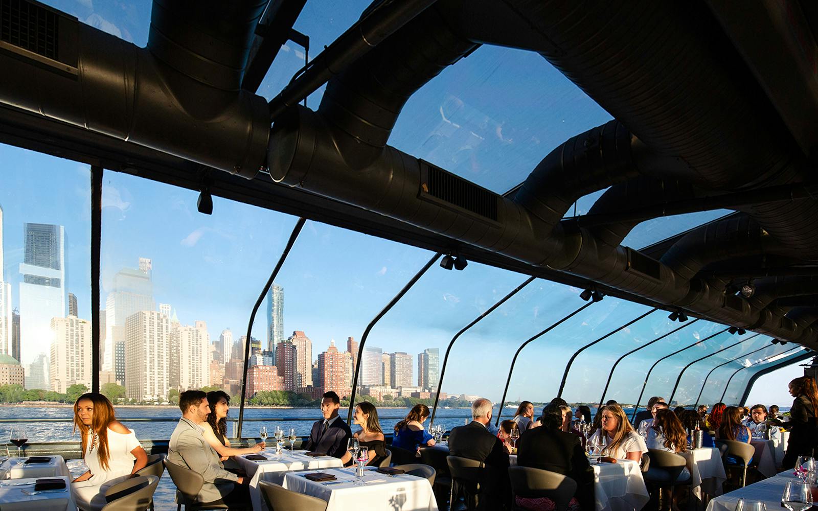 New York Dining Cruise visitor view at Chelsea Piers Pier 61