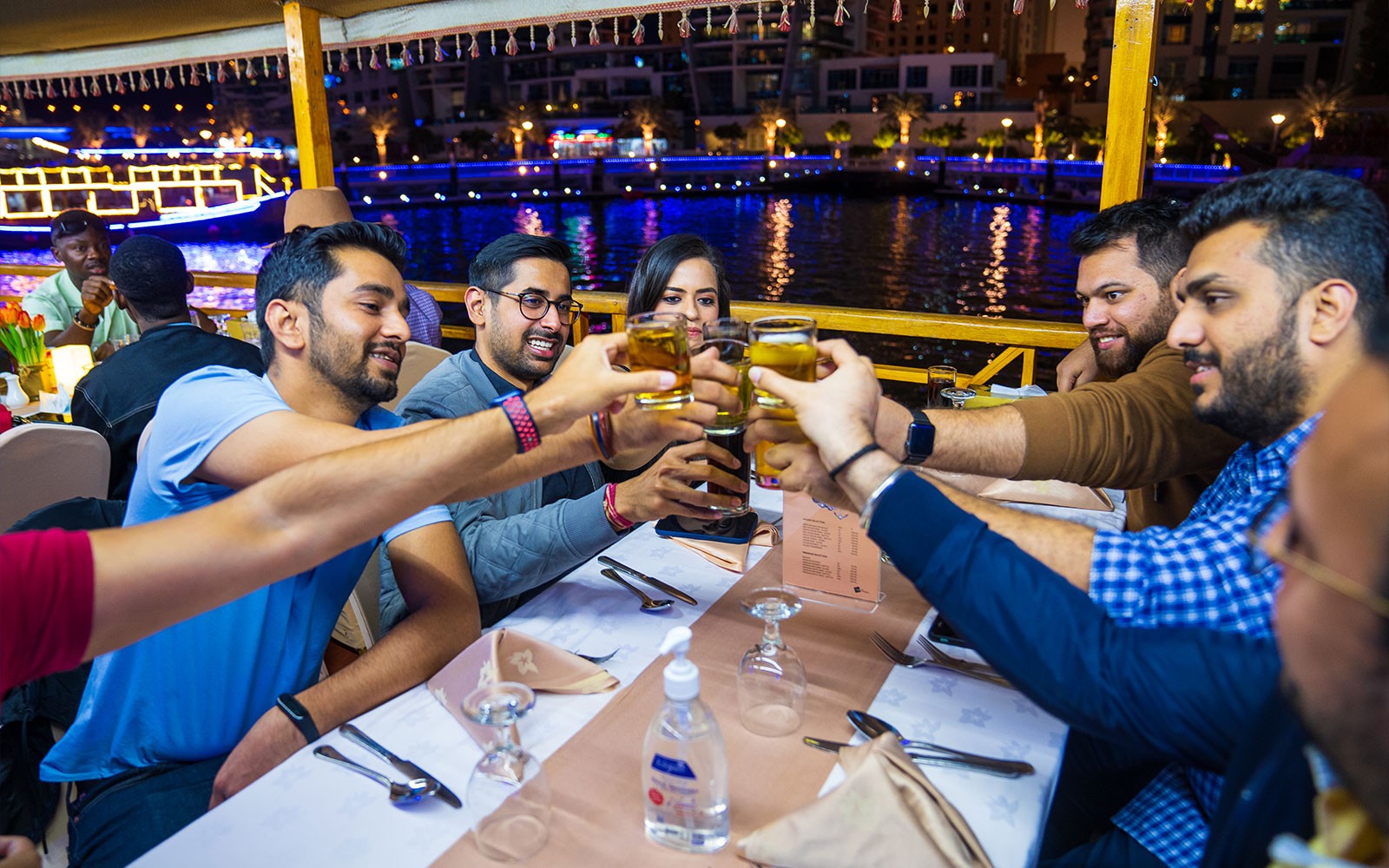 From Dubai Creek: Dhow Cruise with Dinner & Live Entertainment