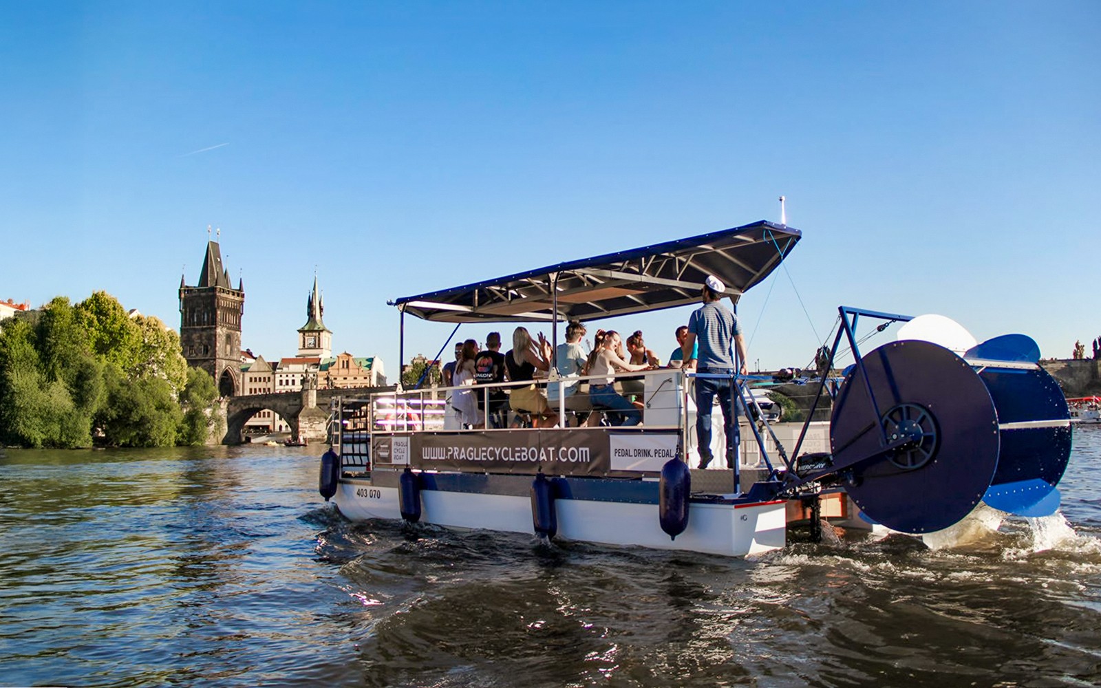 Prague Cycle Boat Tour with Unlimited Beer — gallery 1