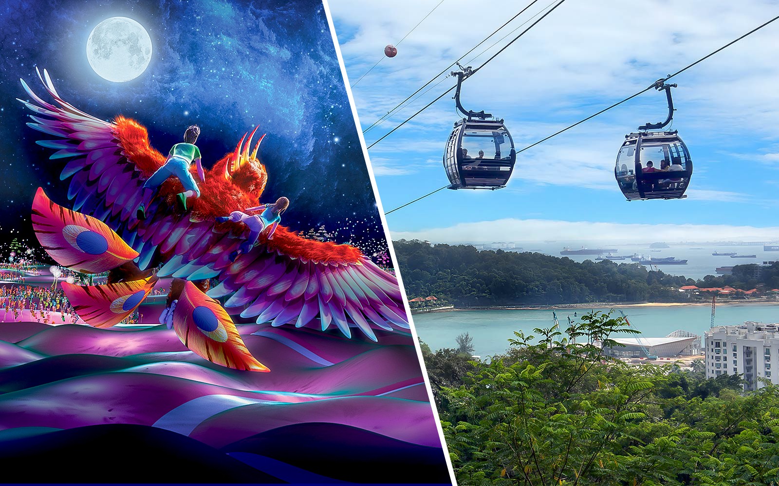 Combo: Singapore Cable Car Round-Trip Sky Pass + Wings of Time