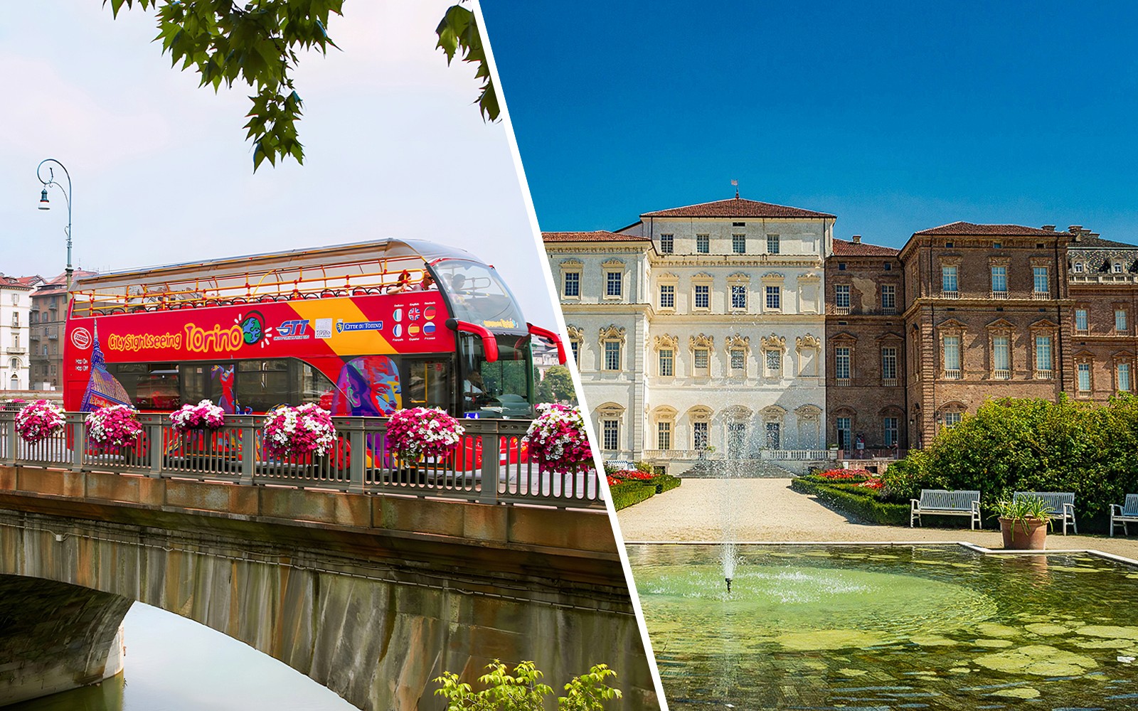Combo: Turin Hop-on Hop-off Bus Tour + Venaria Reale Skip-the-Line Tickets