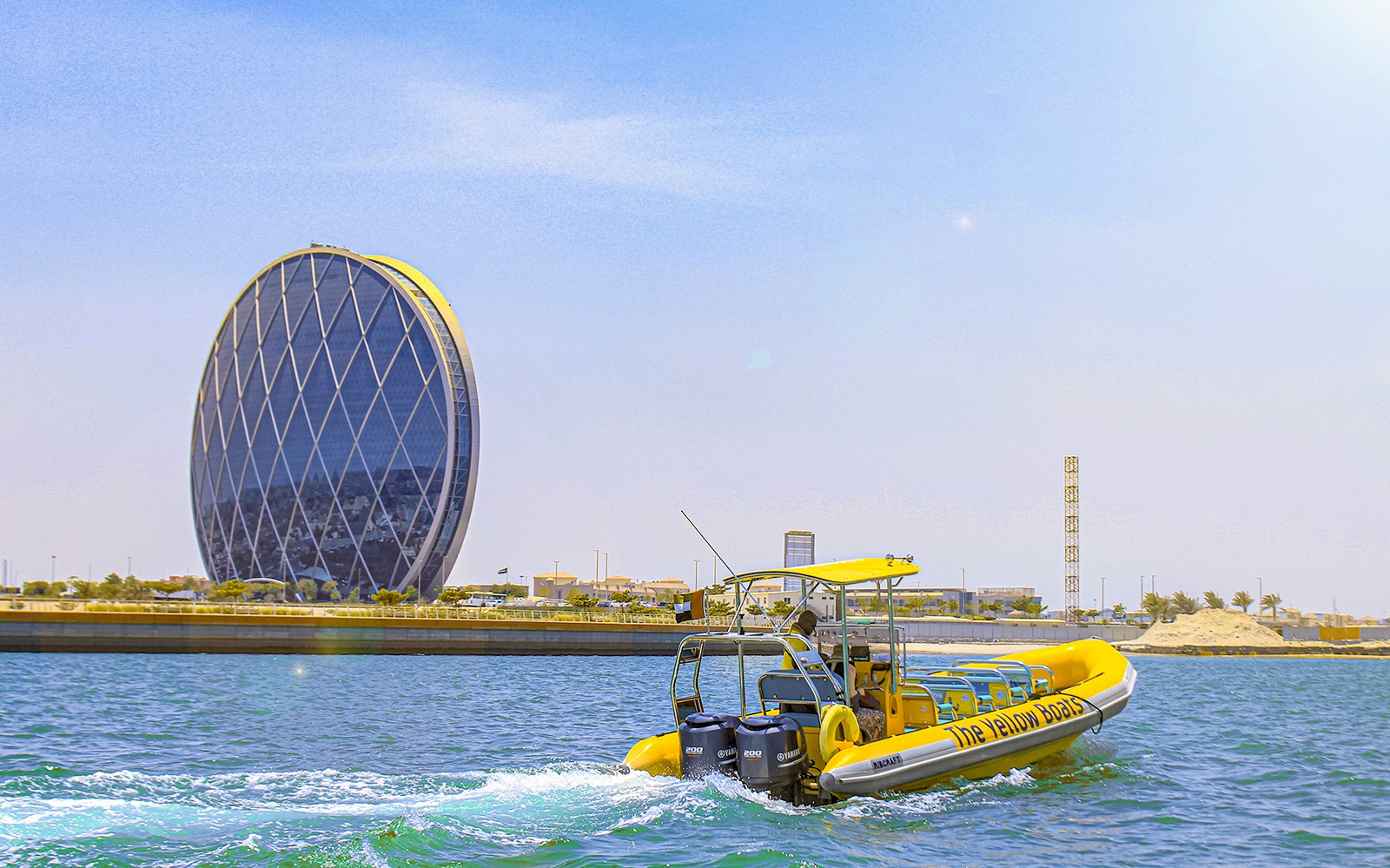 Yellow Boats: Sightseeing Speedboat Tour of Yas Island