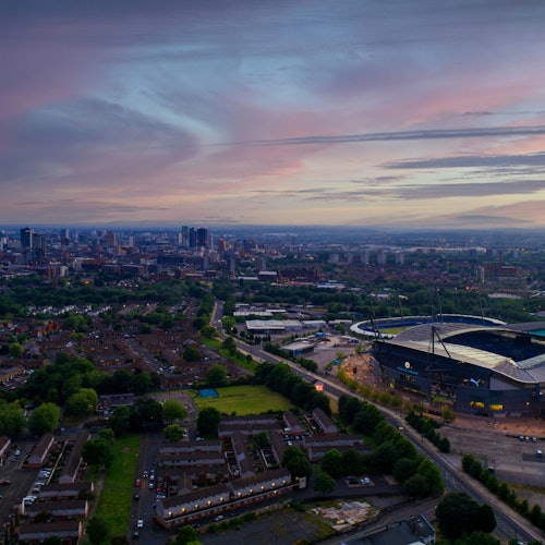 Etihad Stadium: Manchester City FC Football Match — portrait