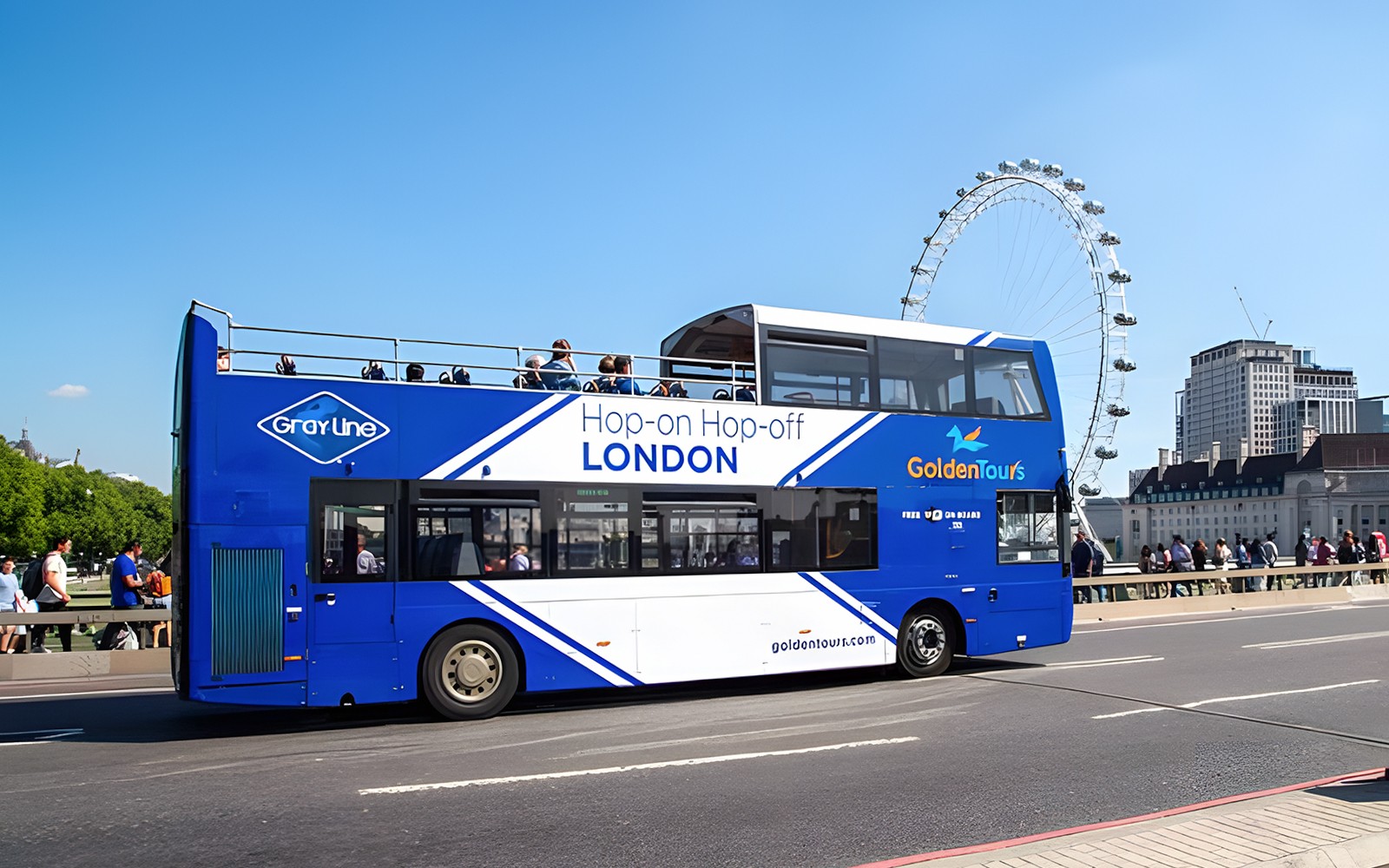 Golden Tours: London Hop-on Hop-off Bus Tour with Optional Thames River Cruise — mobile