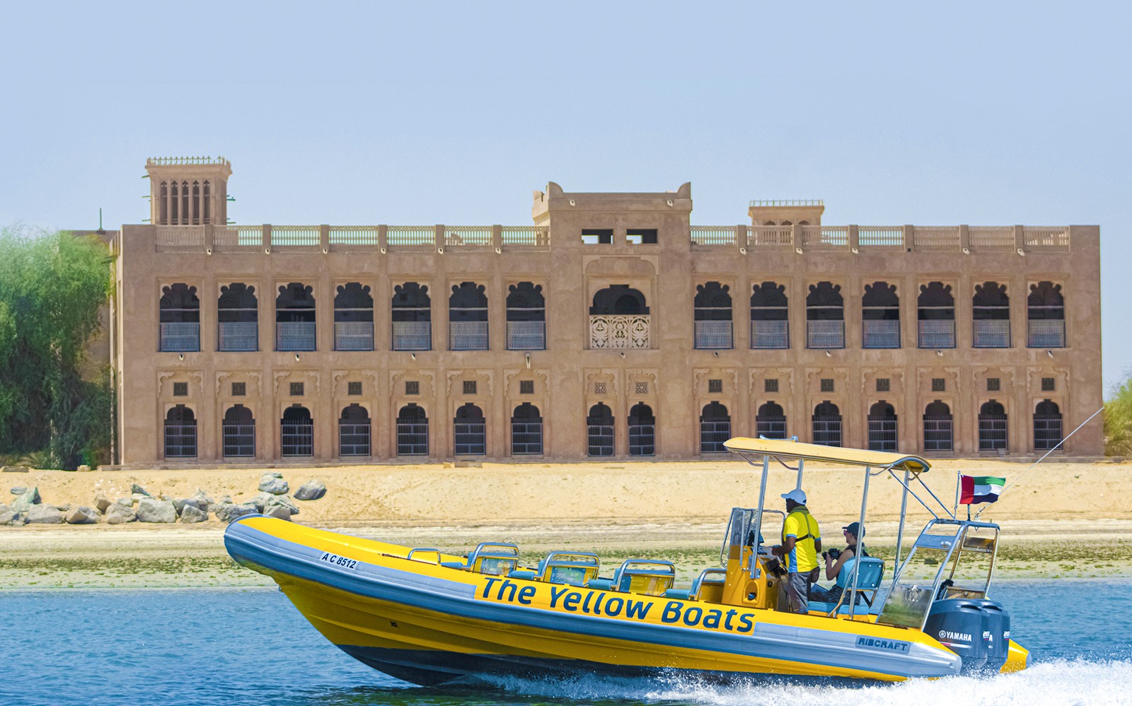 Yellow Boats: Sightseeing Speedboat Tour of Yas Island