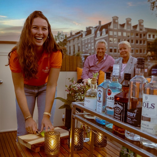Amsterdam: Flagship Evening Open Boat Cruise