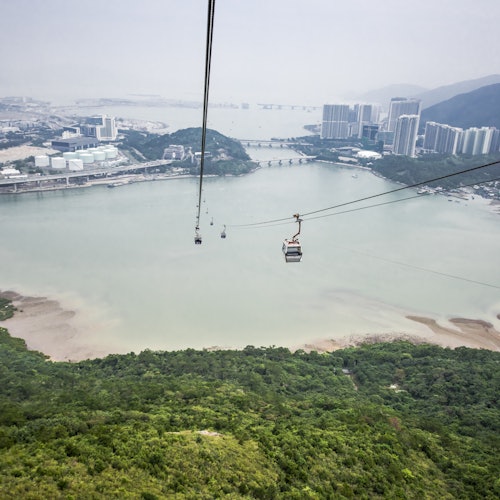 Ngong Ping Cable Car Roundtrip: One-way Standard + One-way Crystal Plus Cabin