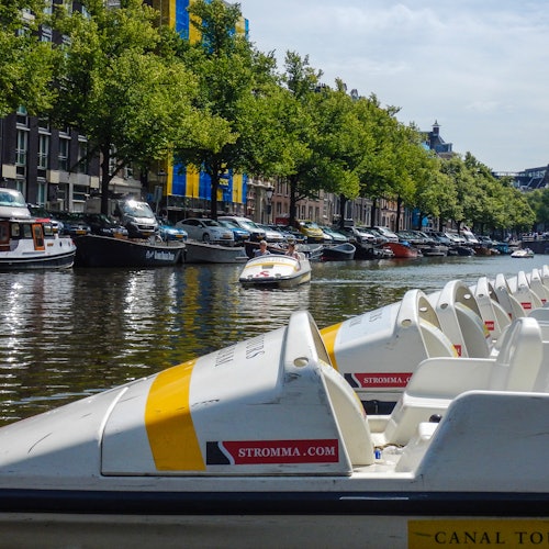 Amsterdam: Pedal Boat Rental from Rijksmuseum