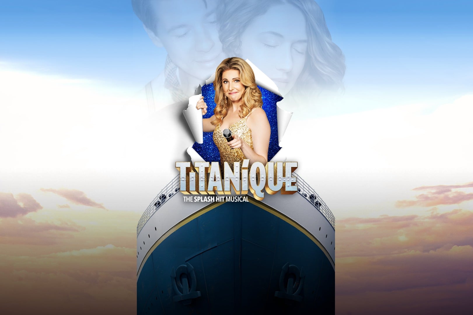 Titanique key art with Celine and the ship