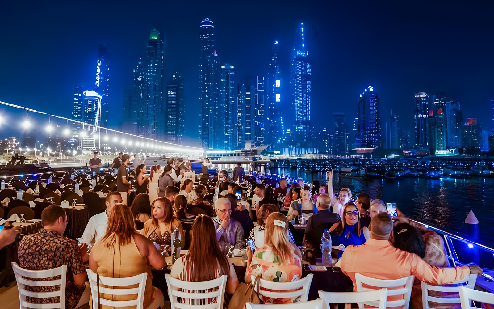 From Dubai Marina: 2-Hour Luxury Dhow Dinner Cruise with 5-Star Dinner, Entertainment & Unlimited Drinks — gallery 3