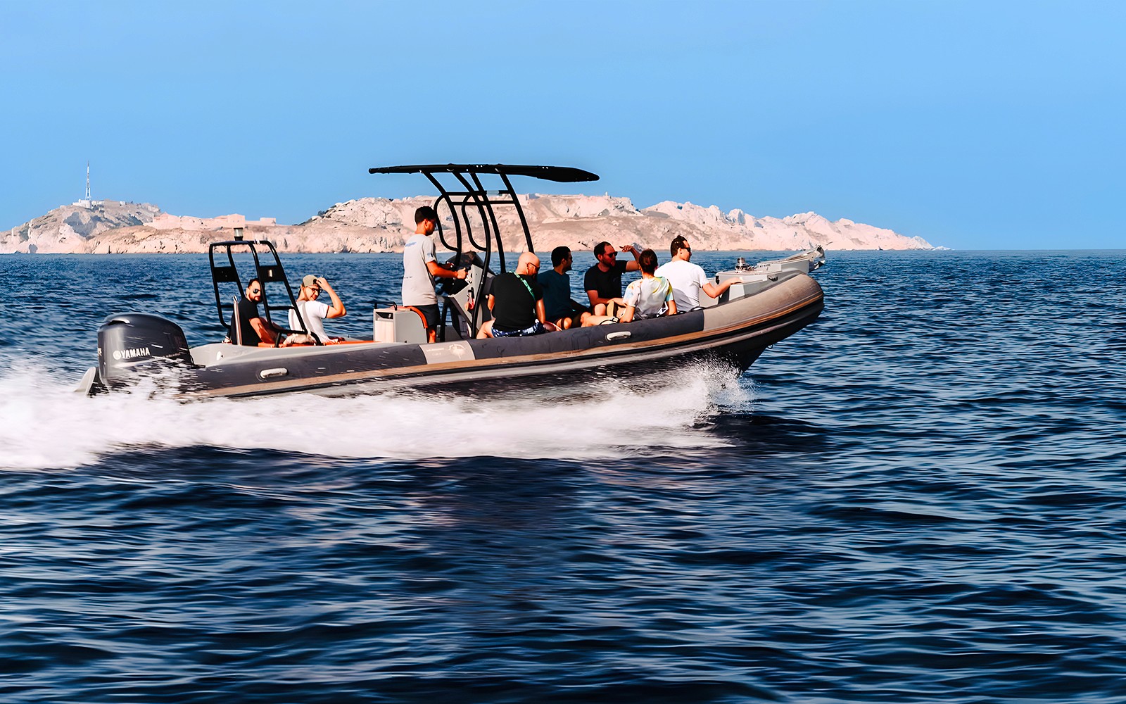 From Marseille: Sunset Boat Tour with Underwater Scooter and Appetizers — gallery 1