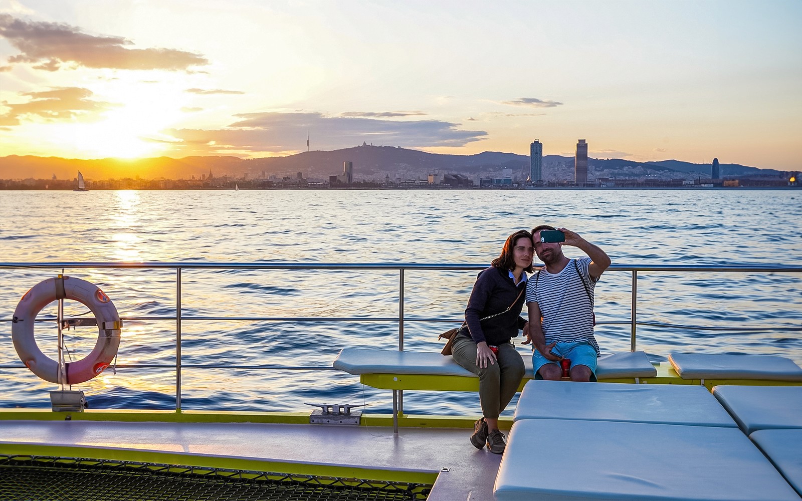 Barcelona Sightseeing Cruise on an Eco-Catamaran