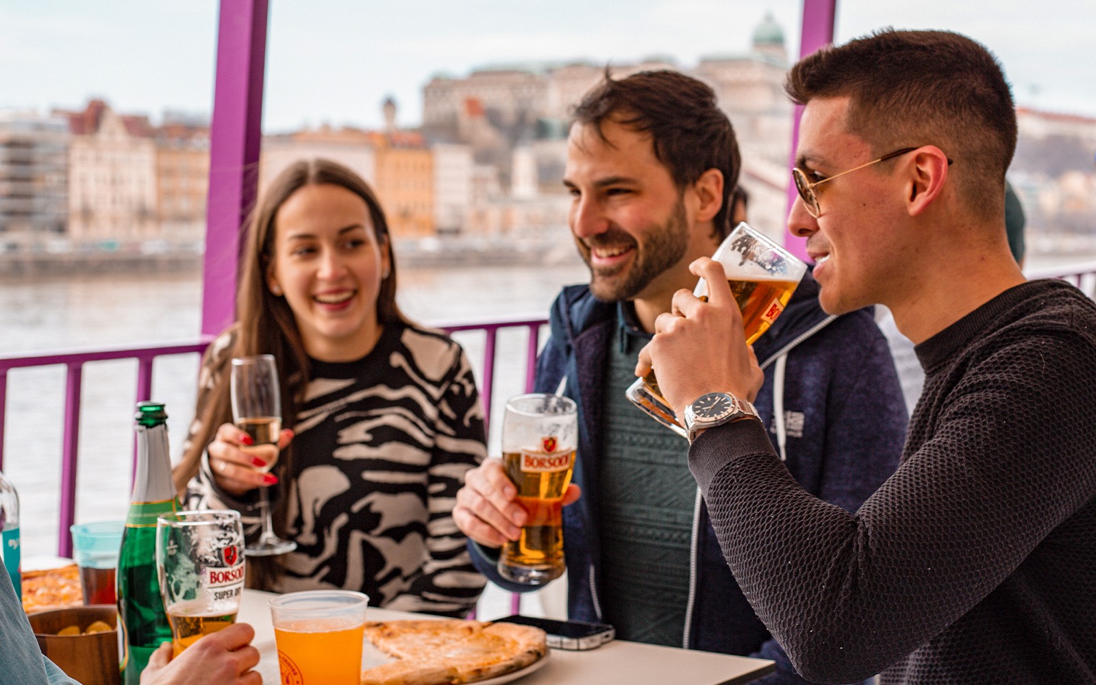 Budapest Danube River Sightseeing Pizza Cruise
