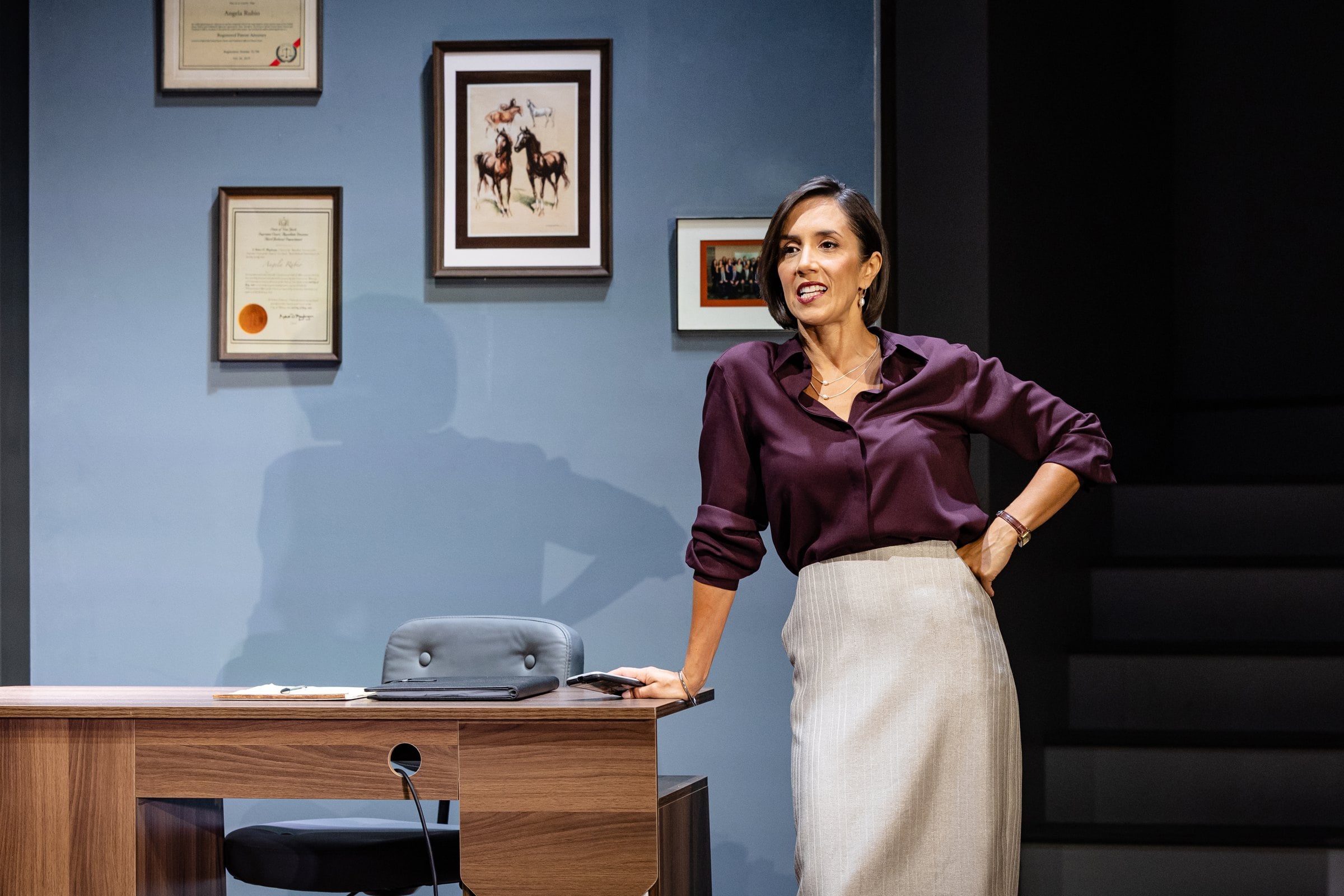 Janette Manrara in Affluenza at Riverside Studios. Photo by Danny Kaan