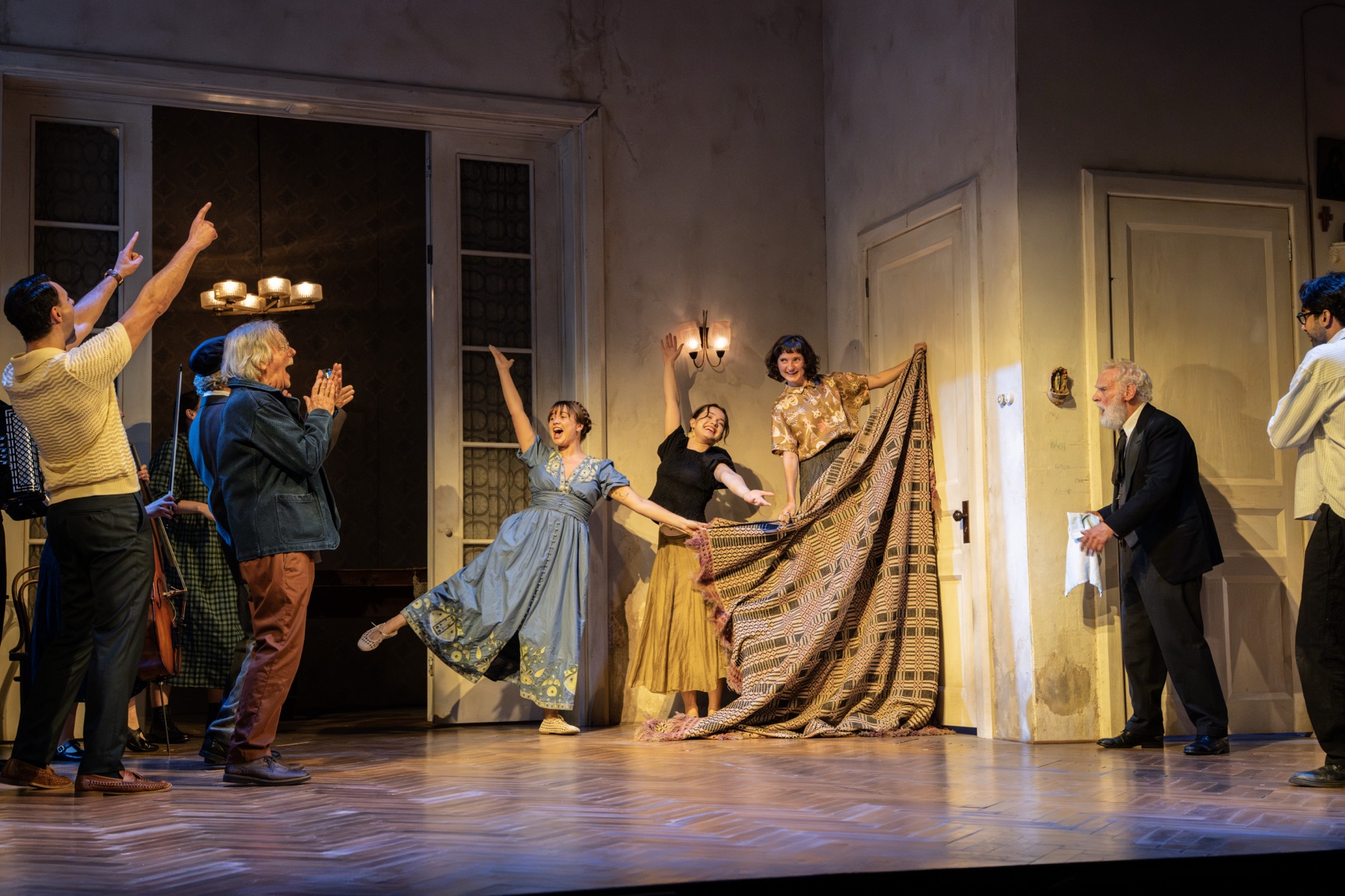The company of The Cherry Orchard at the Harold Pinter Theatre (photo: Johan Persson)