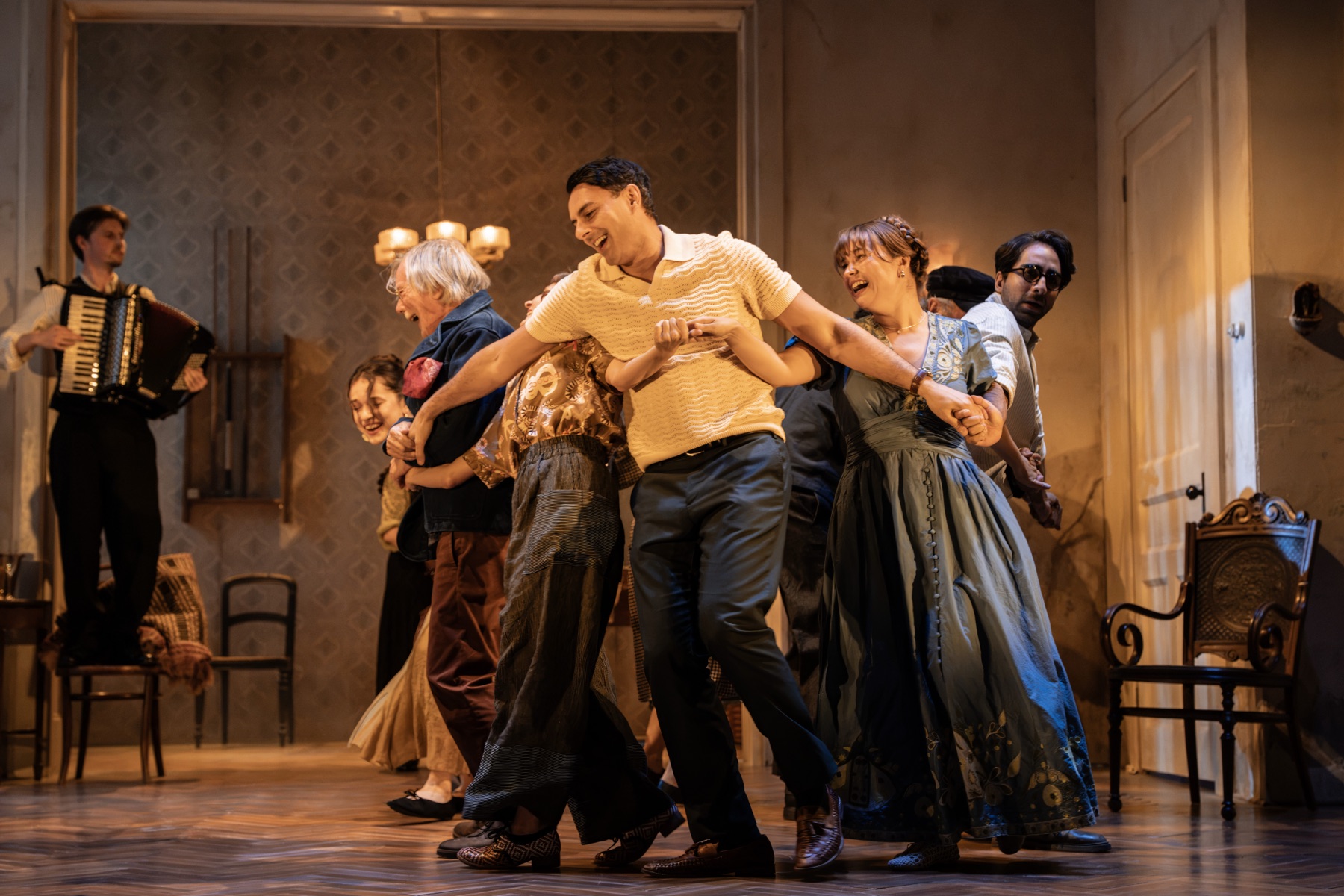 The company of The Cherry Orchard at the Harold Pinter Theatre (photo: Johan Persson)