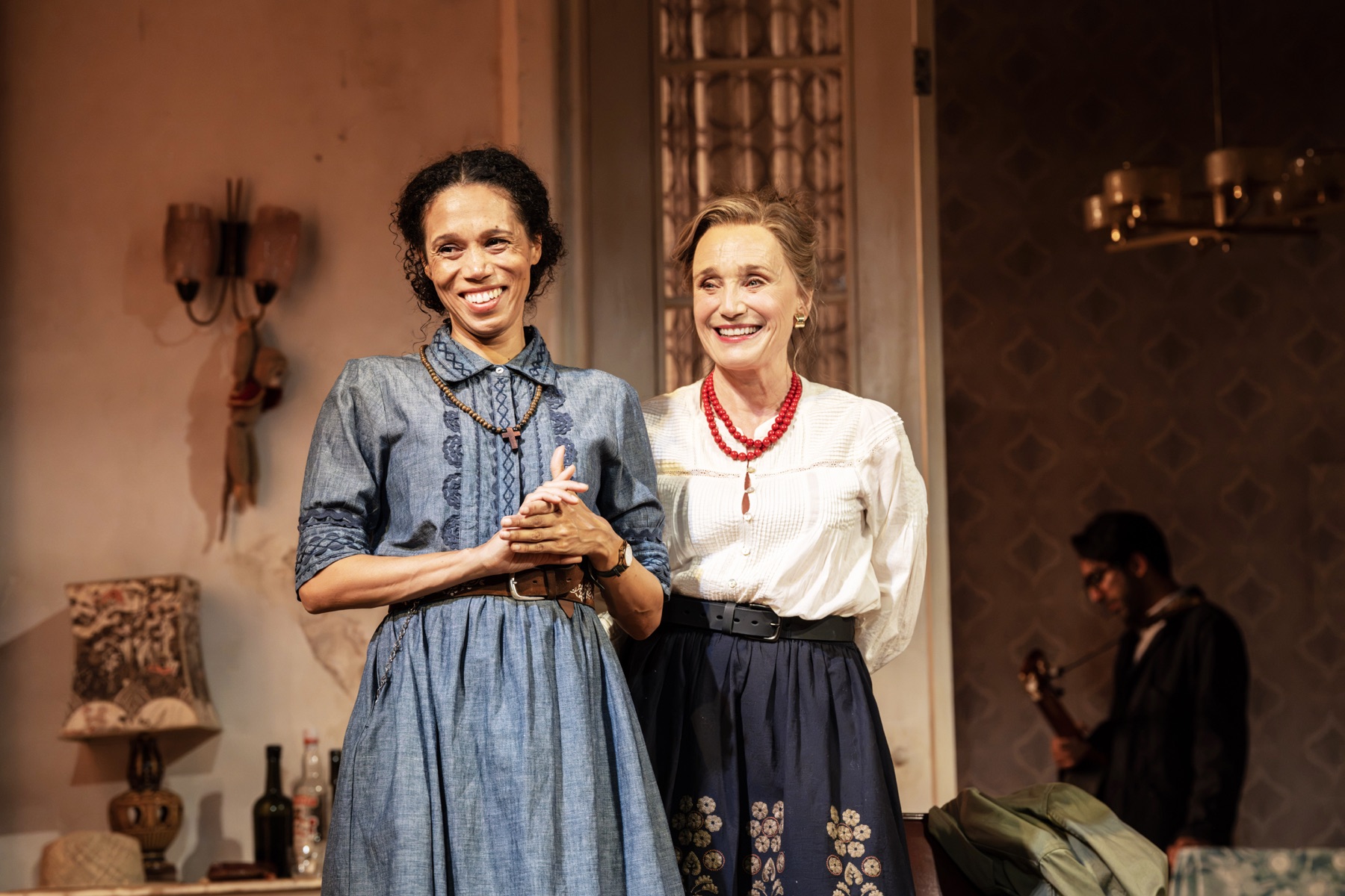 Vinette Robinson and Kristin Scott Thomas in The Cherry Orchard at the Harold Pinter Theatre (photo: Johan Persson)