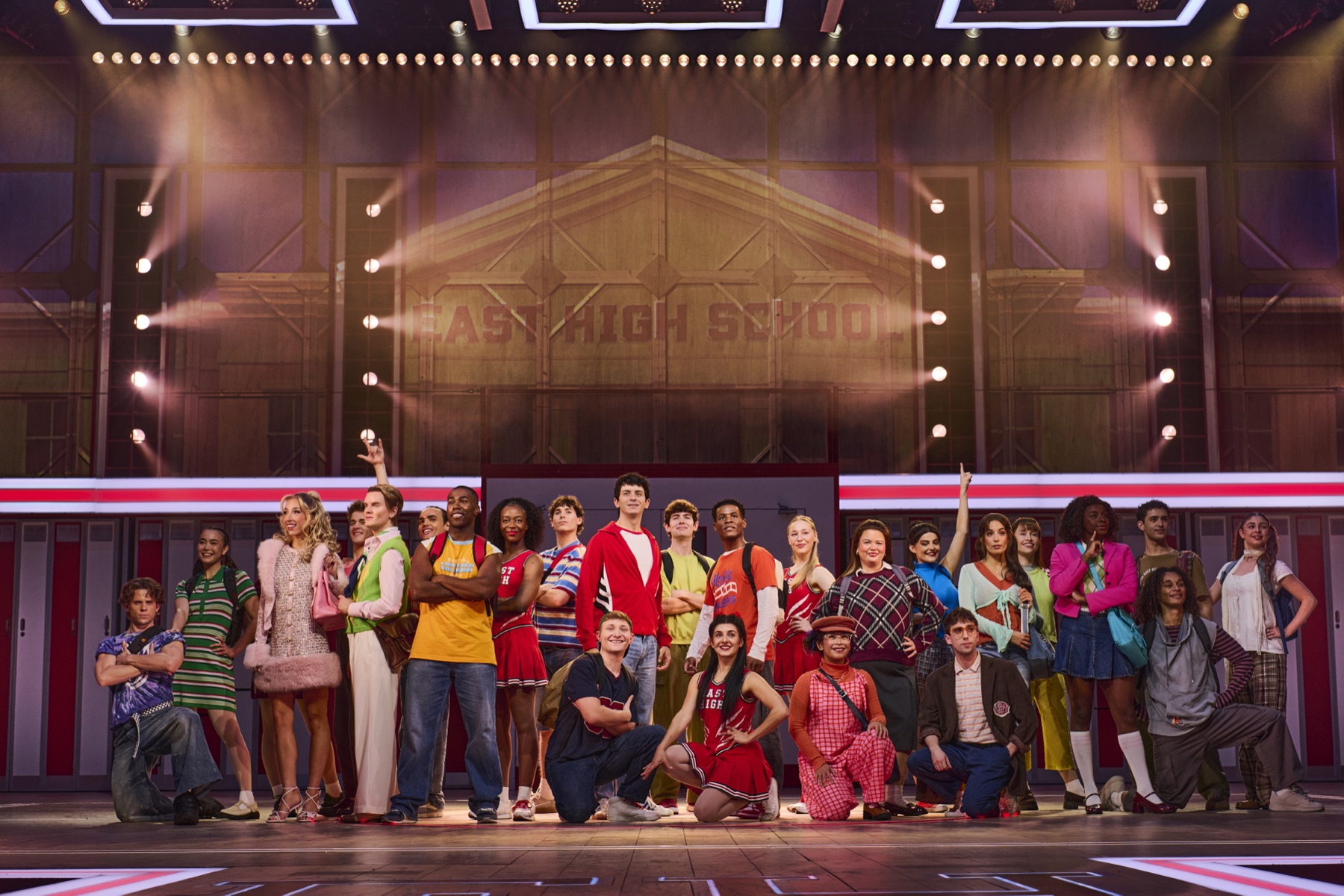 The company in High School Musical (photo: Matt Crockett)