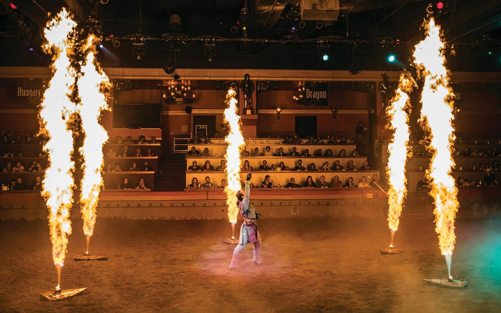 Tournament of Kings visitor view at Excalibur Hotel & Casino