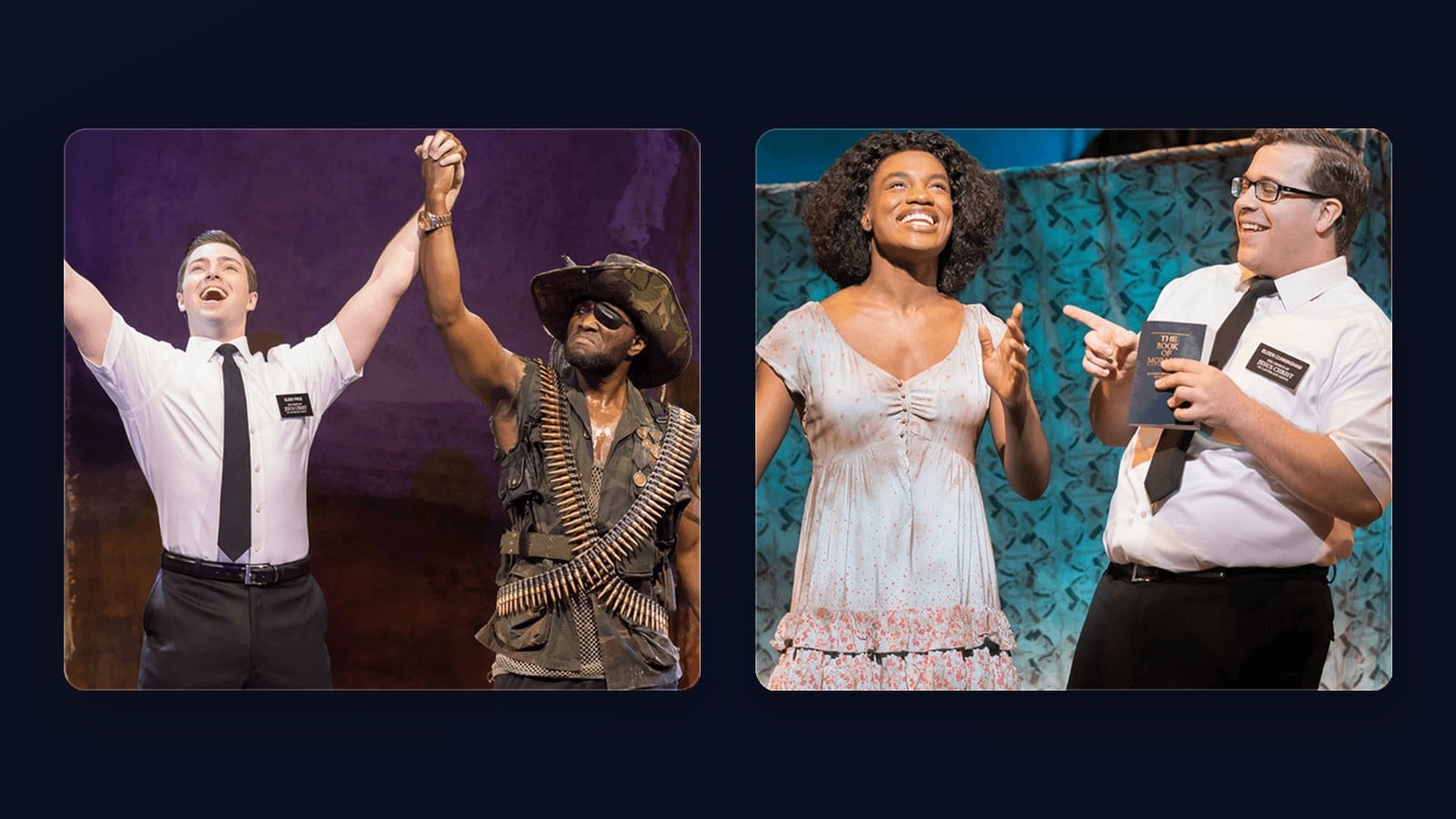 Two missionaries in The Book of Mormon at the Prince of Wales Theatre