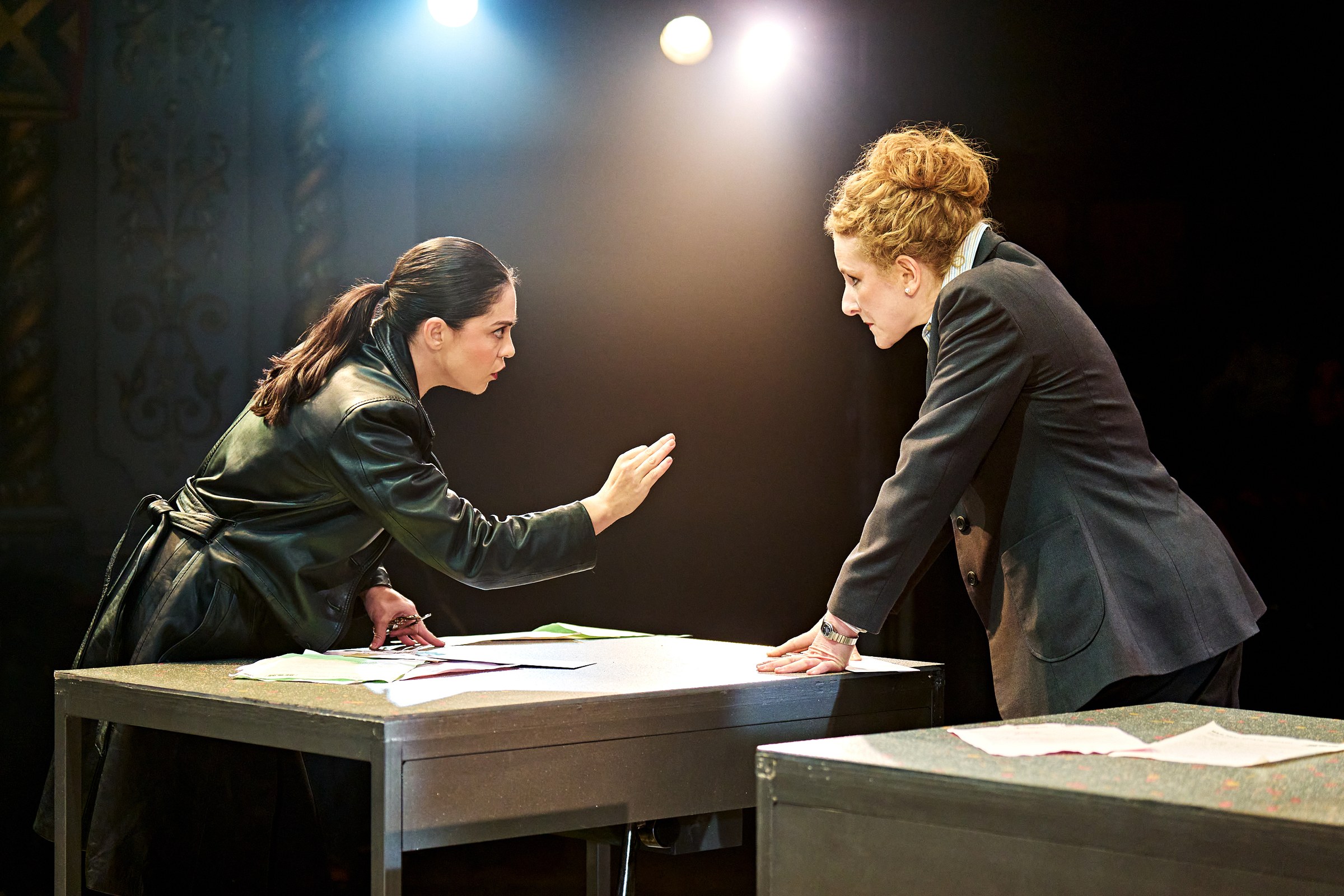 The all-female cast of Glengarry Glen Ross at the Old Vic