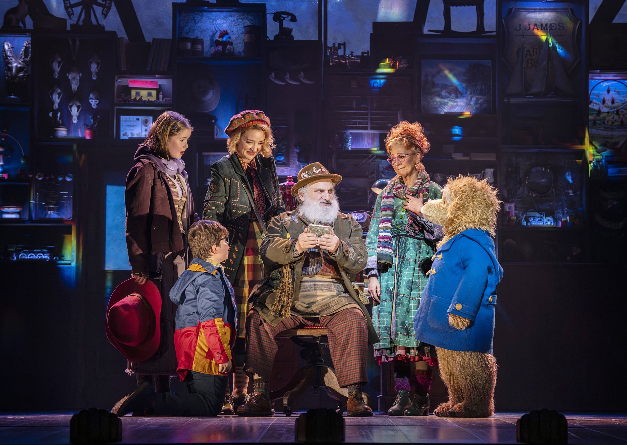 The company in the London production of Paddington The Musical (London-run production photo). Photo: Johan Persson