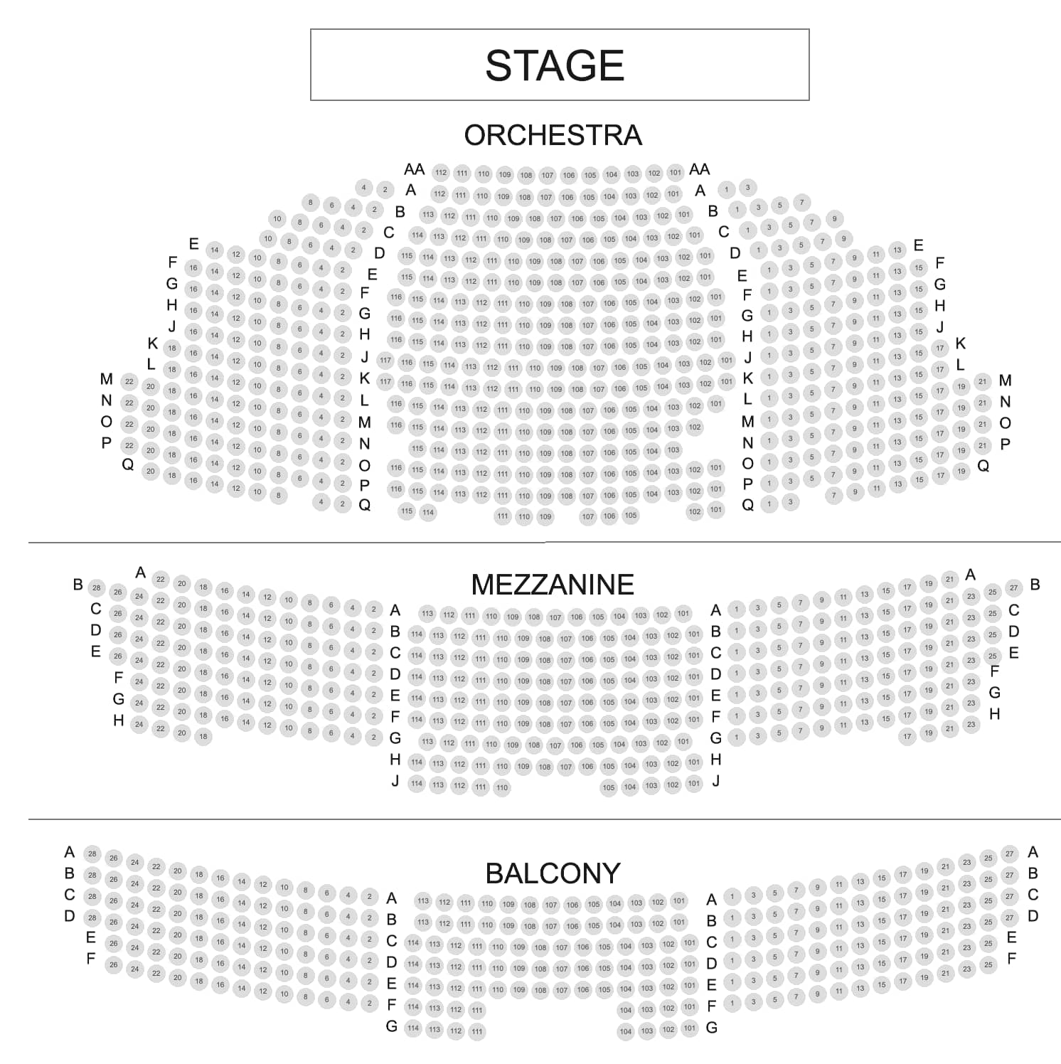 Inside Longacre Theatre — view 1