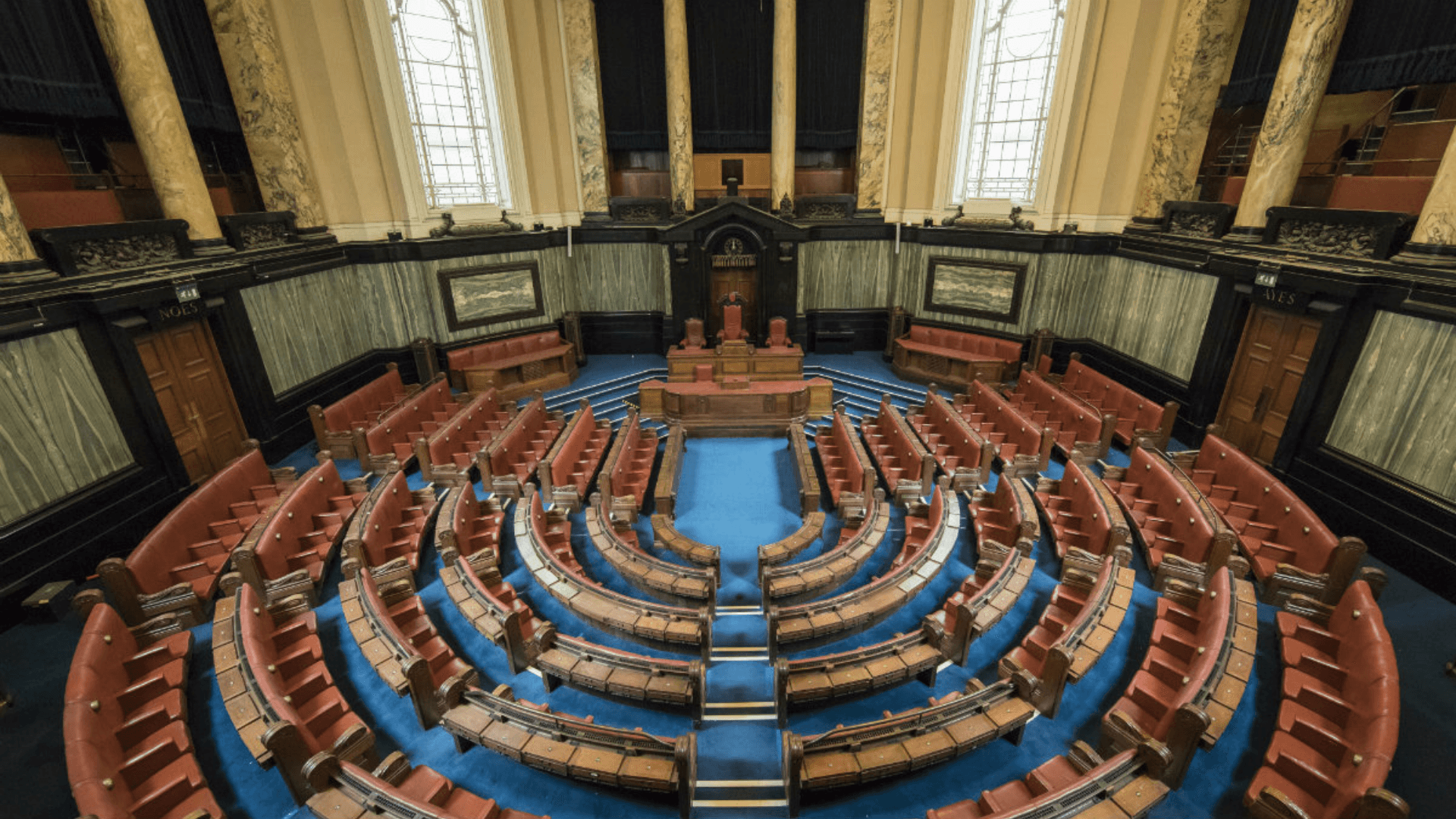 Inside London County Hall — view 3