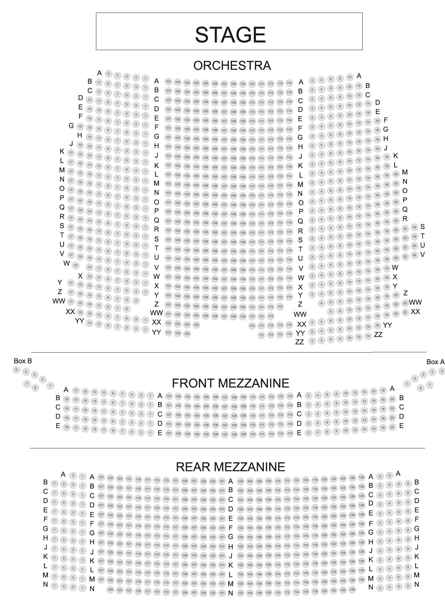 Inside Lunt-Fontanne Theatre — view 1