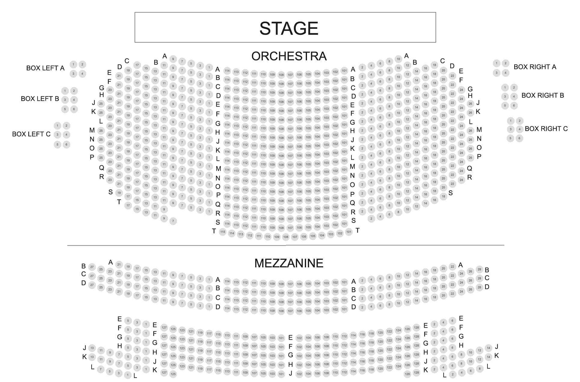 Inside Eugene O'Neill Theatre — view 1