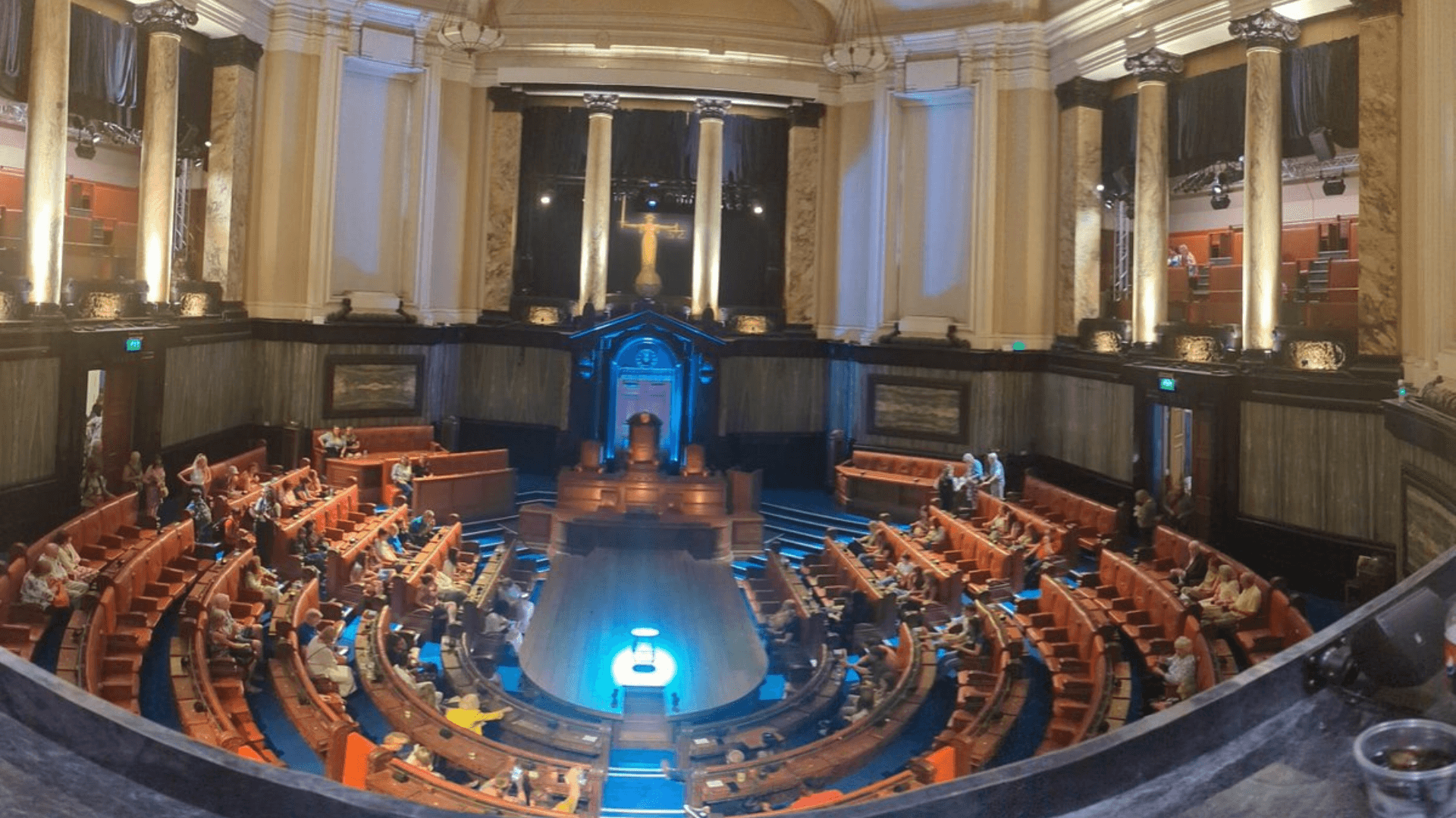 Inside London County Hall — view 2