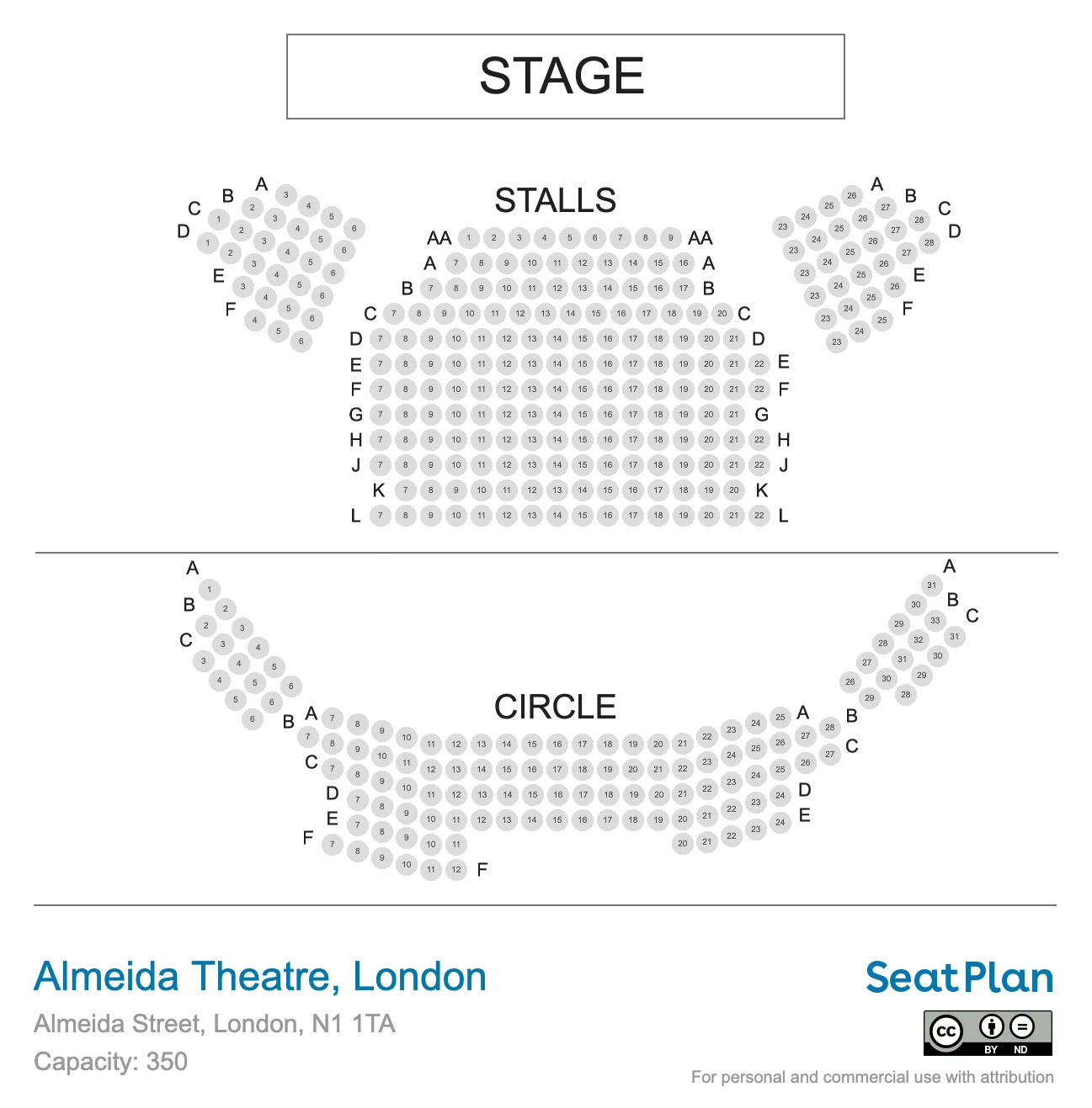 Inside Almeida Theatre — view 1