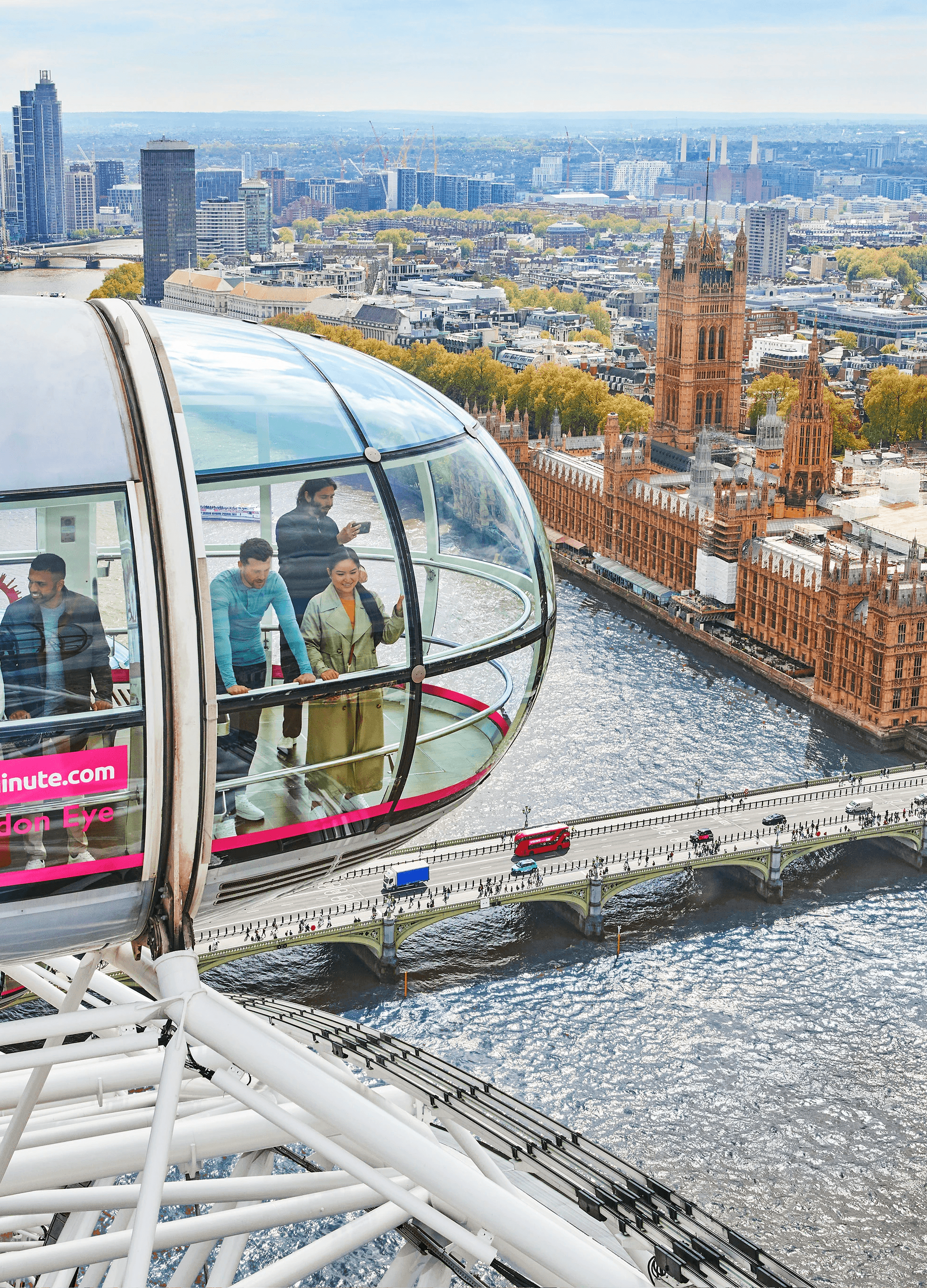 Inside London Eye — view 1