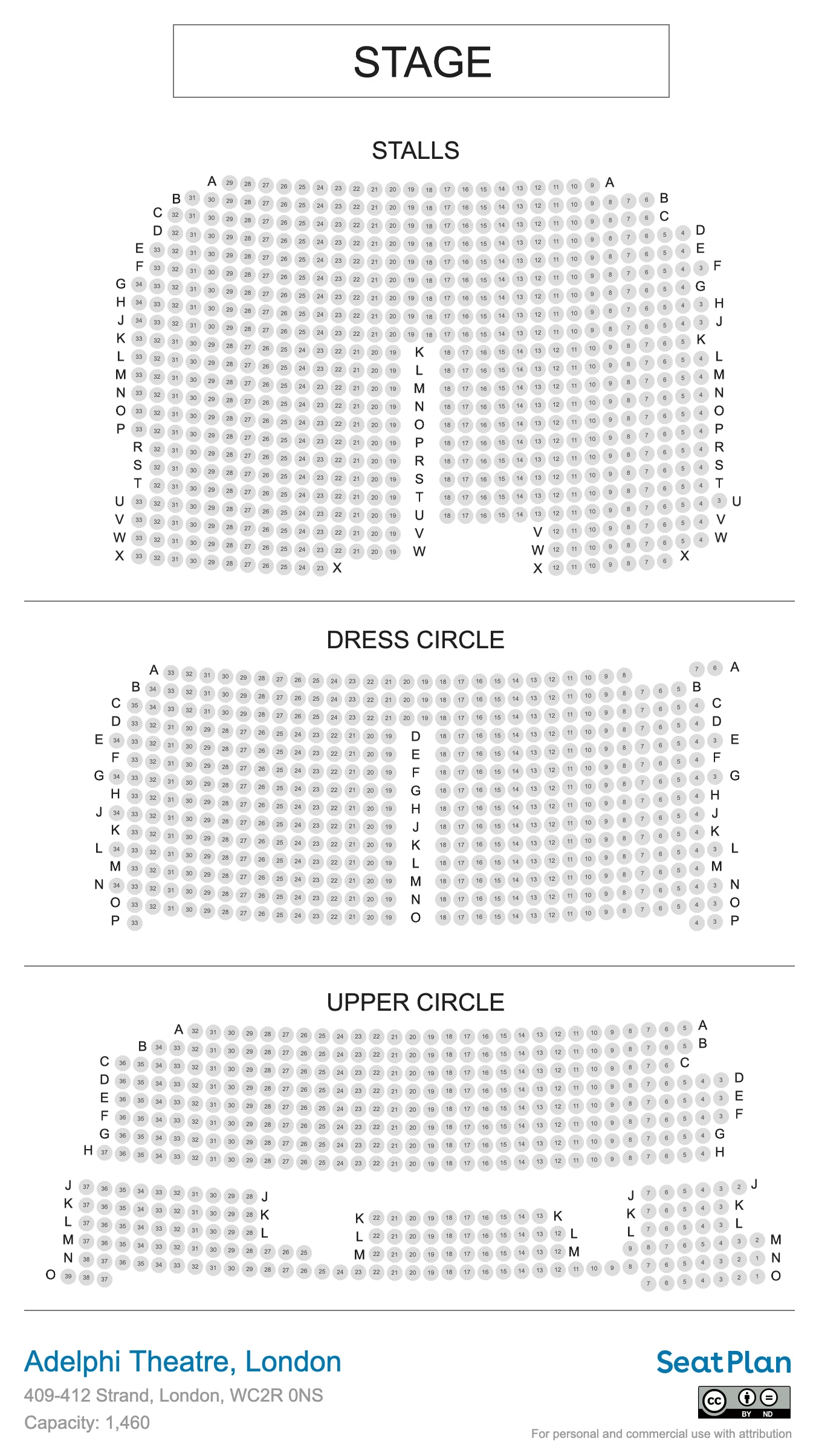 Inside Adelphi Theatre — view 1