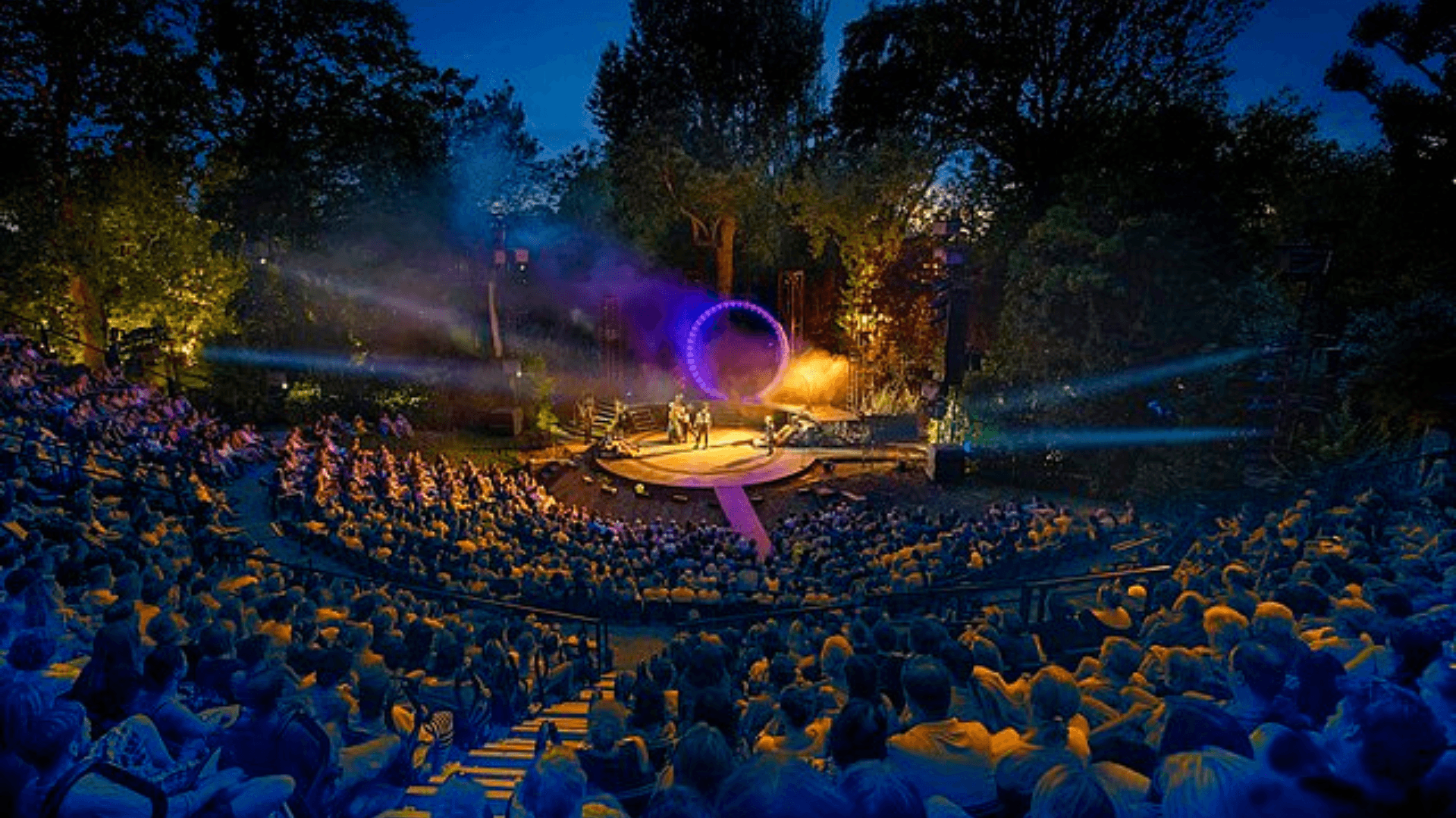 Inside Regent's Park Open Air Theatre — view 1