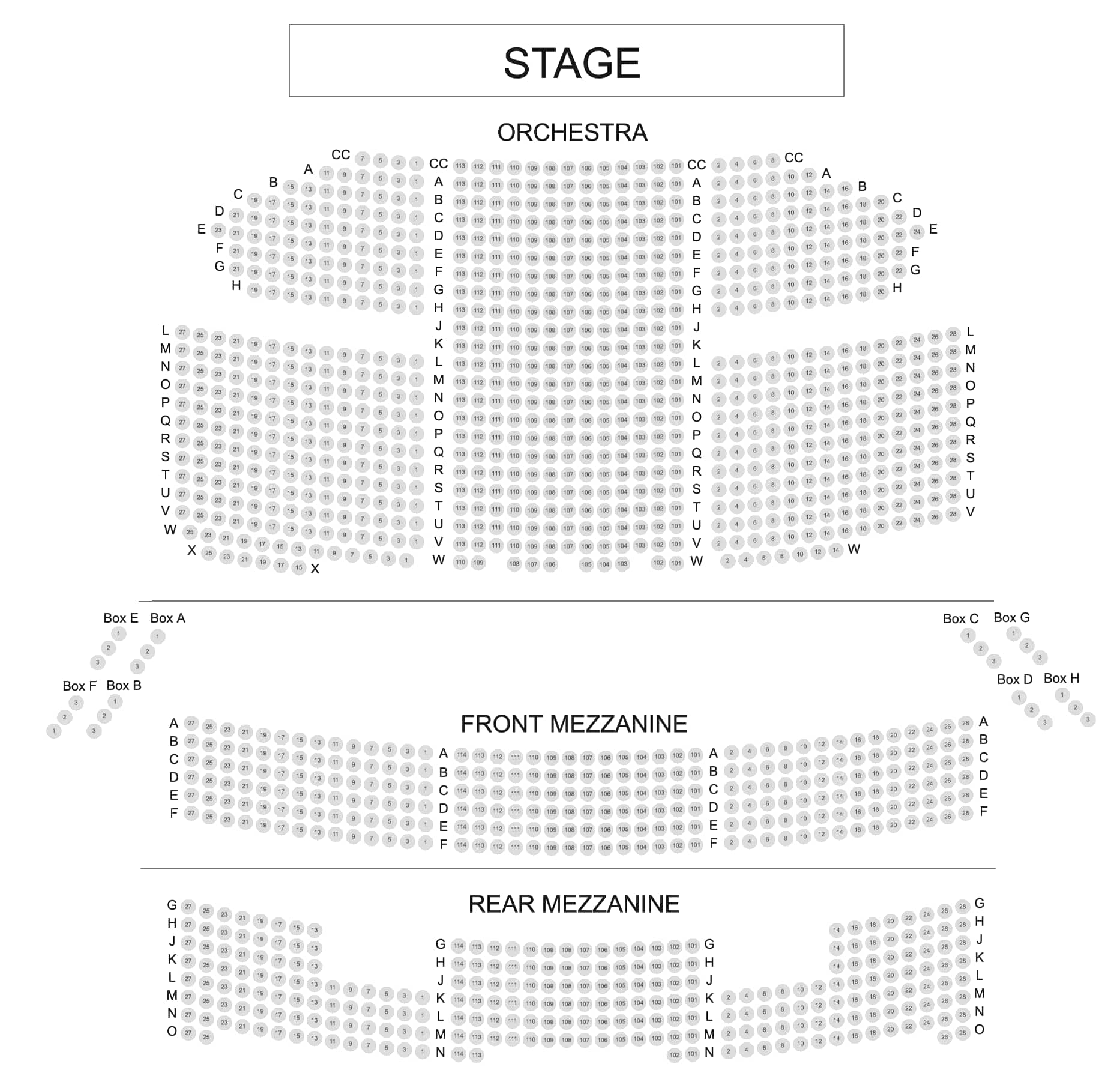 Inside Richard Rodgers Theatre — view 1